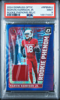 Marvin Harrison Jr. #RPBMHJ 2024 Panini Donruss Optic Rookie Phenoms PSA 9