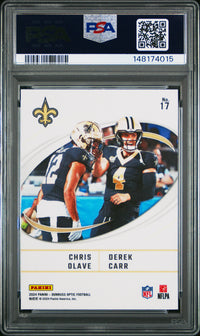 Olave/Carr #17 2024 Panini Donruss Optic Best Tuddys PSA 10