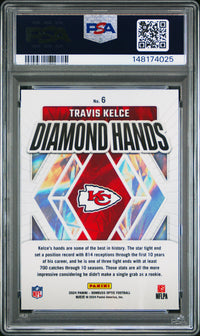 Travis Kelce #6 2024 Panini Donruss Optic Diamond Hands PSA 9