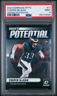 Cooper Dejean #11 2024 Panini Donruss Optic Hidden Potential PSA 9