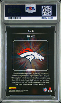 Bo Nix #6 2024 Panini Donruss Optic Light It Up PSA 9