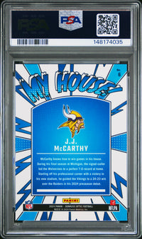Jj Mccarthy #6 2024 Panini Donruss Optic My House! PSA 10 My House!
