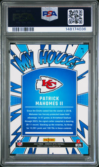 Patrick Mahomes Ii #1 2024 Panini Donruss Optic My House! PSA 9