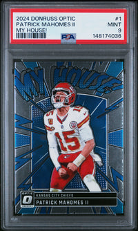 Patrick Mahomes Ii #1 2024 Panini Donruss Optic My House! PSA 9
