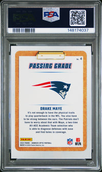 Drake Maye #4 2024 Panini Donruss Optic Passing Grade PSA 9