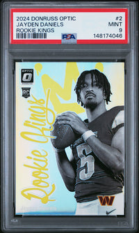 Jayden Daniels #2 2024 Panini Donruss Optic Rookie Kings PSA 9