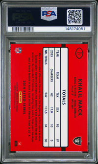 Khalil Mack #17 2024 Panini Donruss Optic 2014 Retro Series PSA 9