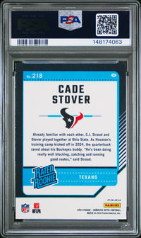 Cade Stover #218 2024 Panini Donruss Optic PSA 9 Blue Hyper