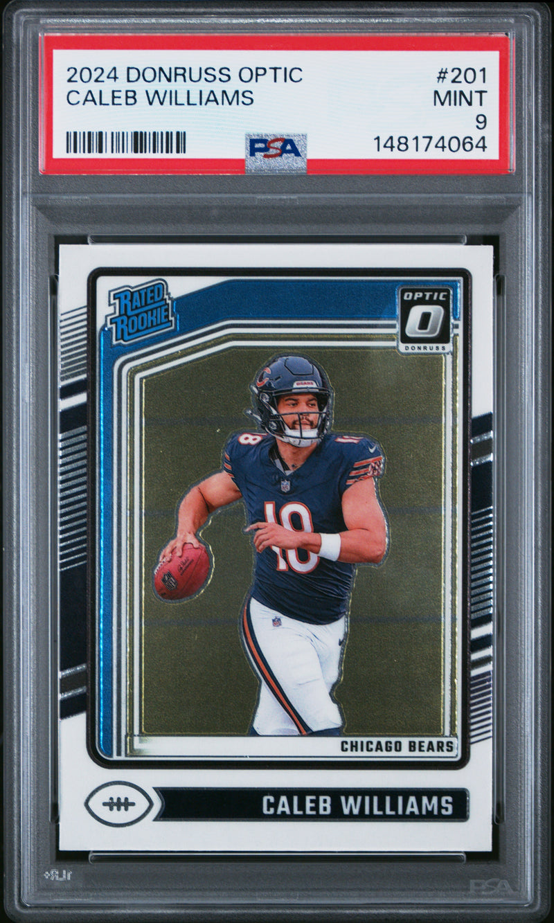 Caleb Williams #201 2024 Panini Donruss Optic PSA 9