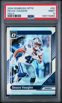 Deuce Vaughn #52 2024 Panini Donruss Optic PSA 9 Holo