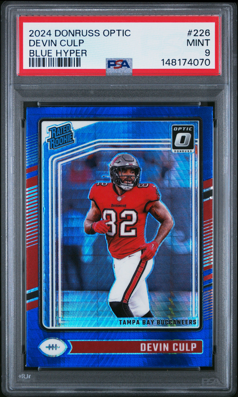 Devin Culp #226 2024 Panini Donruss Optic PSA 9 Blue Hyper