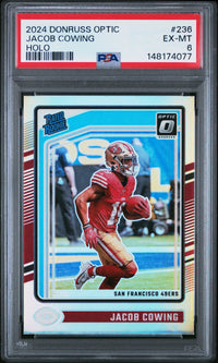 Jacob Cowing #236 2024 Panini Donruss Optic PSA 6 Holo