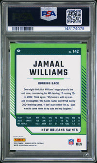 Jamaal Williams #142 2024 Panini Donruss Optic PSA 10 Holo