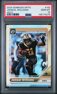 Jamaal Williams #142 2024 Panini Donruss Optic PSA 10 Holo
