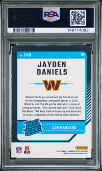 Jayden Daniels #248 2024 Panini Donruss Optic PSA 9