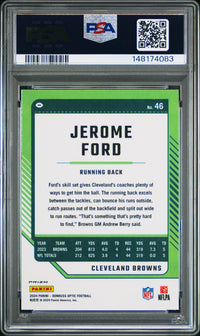 Jerome Ford #46 2024 Panini Donruss Optic PSA 9 Rocket