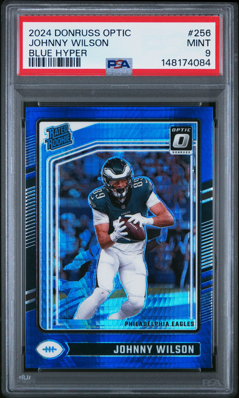 Johnny Wilson #256 2024 Panini Donruss Optic PSA 9 Blue Hyper