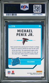 Michael Penix Jr. #279 2024 Panini Donruss Optic PSA 8