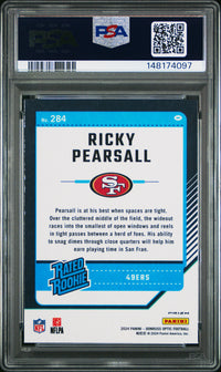 Ricky Pearsall #284 2024 Panini Donruss Optic PSA 8 Blue Hyper