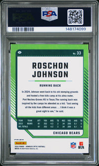 Roschon Johnson #33 2024 Panini Donruss Optic PSA 8 Holo