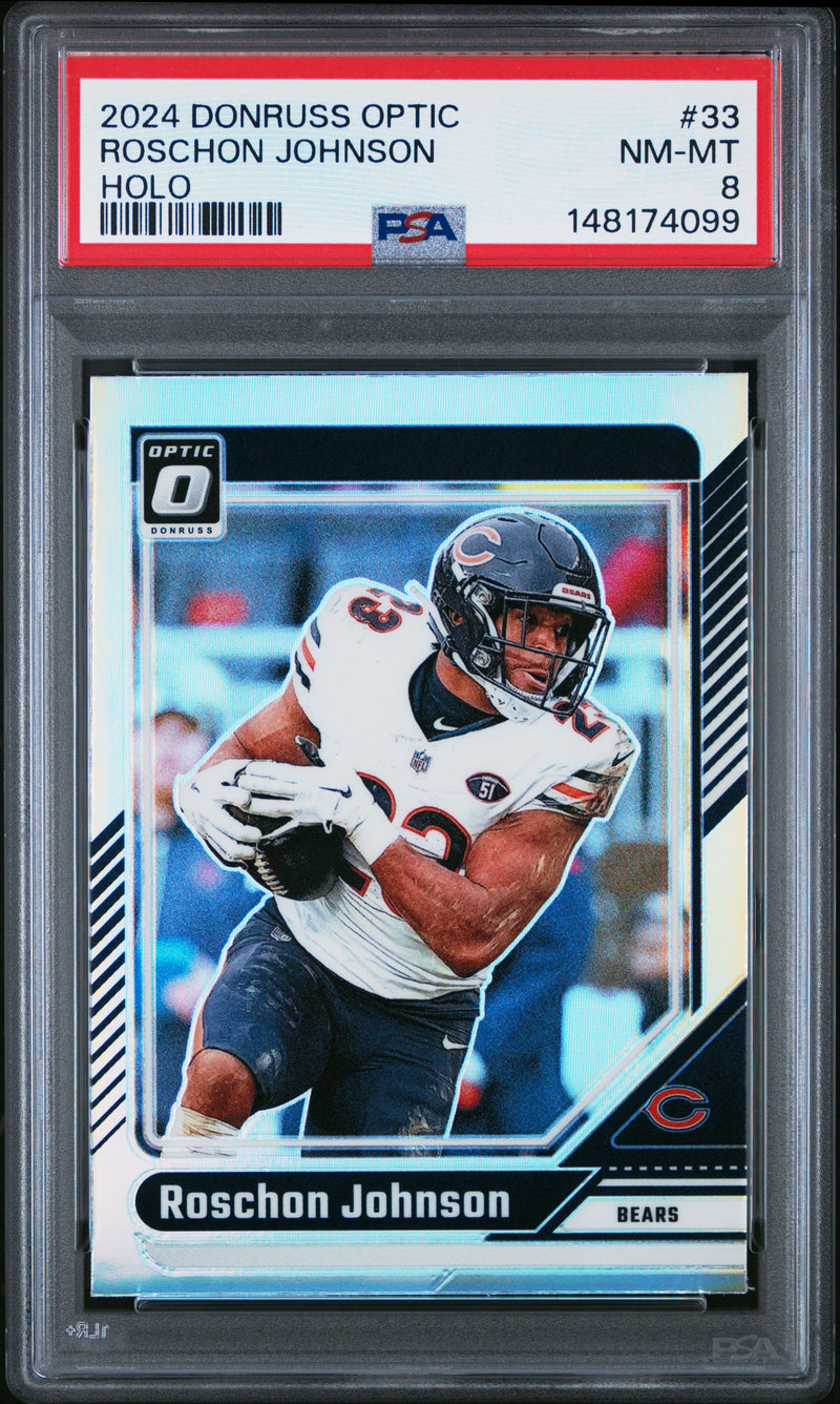 Roschon Johnson #33 2024 Panini Donruss Optic PSA 8 Holo