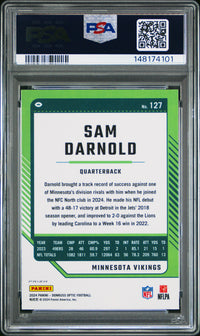 Sam Darnold #127 2024 Panini Donruss Optic PSA 10 Holo