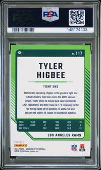 Tyler Higbee #117 2024 Panini Donruss Optic PSA 9 Holo