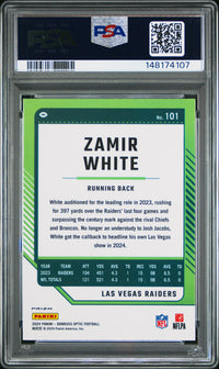 Zamir White #101 2024 Panini Donruss Optic PSA 9 Holo