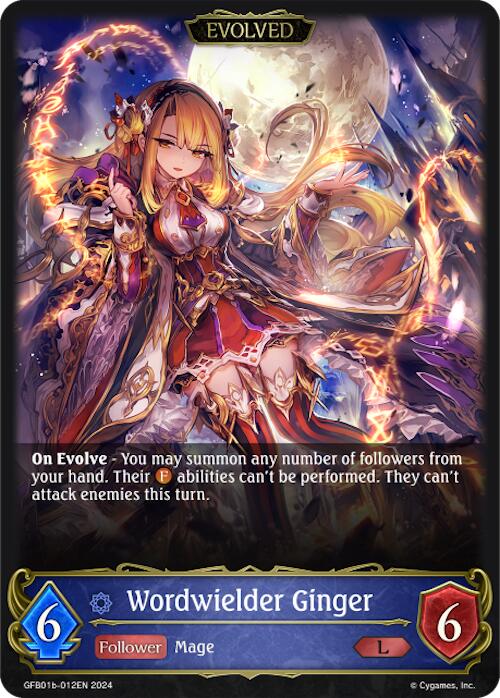 Worldwielder Ginger (Evolved) (GFB01b-012EN) [Gloryfinder Bundle 01: Guide to Glory]