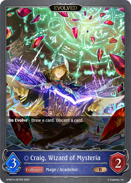 Craig, Wizard of Mysteria (Evolved) (GFB01b-061EN) [Gloryfinder Bundle 01: Guide to Glory]