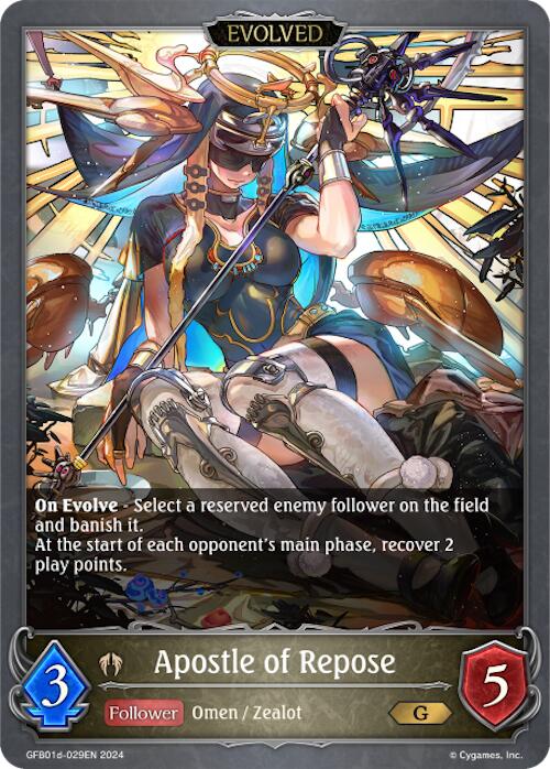 Apostle of Repose (Evolved) (GFB01d-029EN) [Gloryfinder Bundle 01: Guide to Glory]
