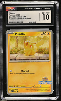 Pikachu #214 2025 Black Star Promos CGC 10