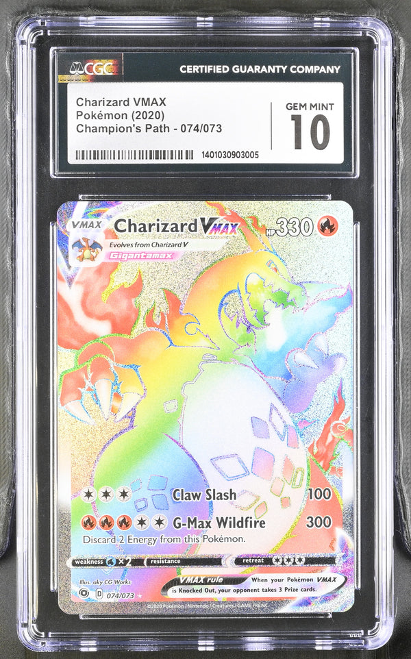 Charizard VMAX #074/073 2020 Champion's Path CGC 10