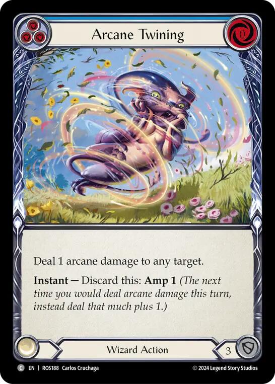 Arcane Twining (Blue) [ROS188] (Rosetta)  Rainbow Foil