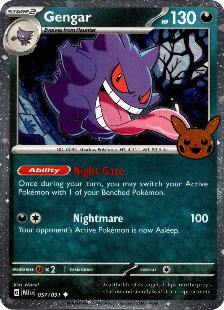 Gengar (057/091) (Cosmos Holo) [Trick or Trade 2024]