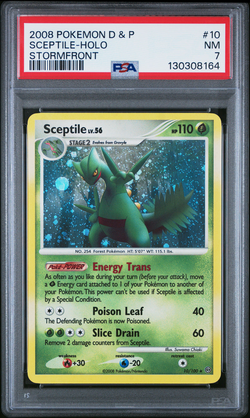 Sceptile #10 2008 Pokemon Diamond & Pearl Stormfront PSA 7 Stormfront