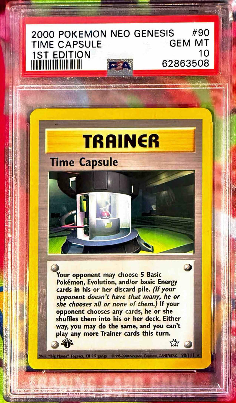Time Capsule #90 2000 Pokemon Neo Genesis 1st Edition PSA 10