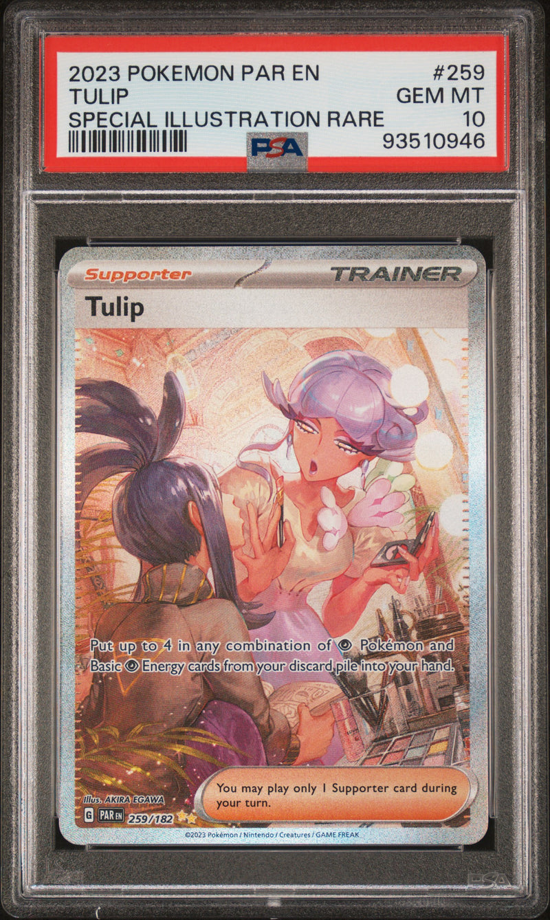 Tulip #259 2023 Pokemon Par En-Paradox Rift PSA 10 Special Illustration Rare