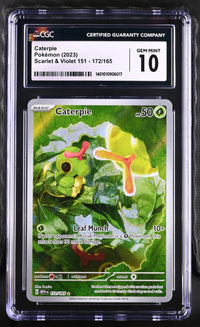 Caterpie #172/165 2023 Scarlet & Violet 151 CGC 10