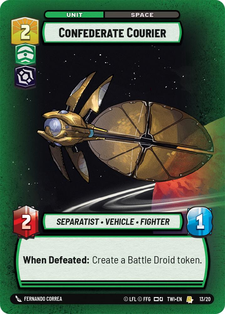 Confederate Courier (13/20) (13/20) [Twilight of the Republic: Weekly Play]