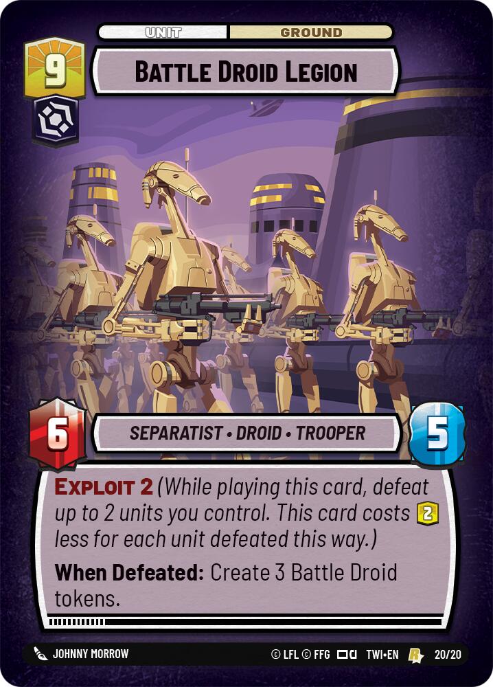 Battle Droid Legion (20/20) (20/20) [Twilight of the Republic: Weekly Play]
