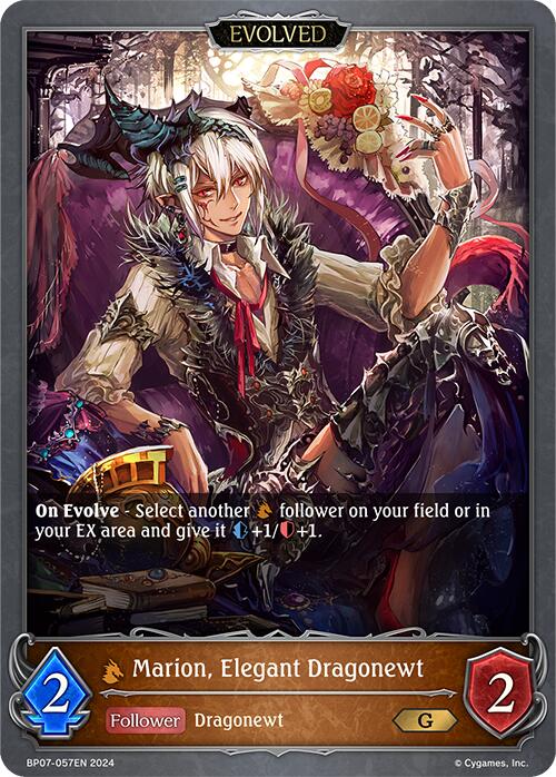 Marion, Elegant Dragonewt (Evolved) (BP07-057EN) [Verdant Steel]