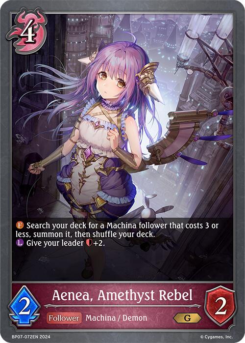 Aenea, Amethyst Rebel (BP07-072EN) [Verdant Steel]