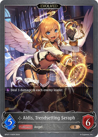 Aldis, Trendsetting Seraph (Evolved) (BP07-115EN) [BP07: Verdant Steel]