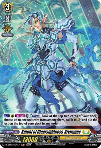 Knight of Clearsightness, Arviragus (D-BT05/H36EN) [Triumphant Return of the Brave Heroes]