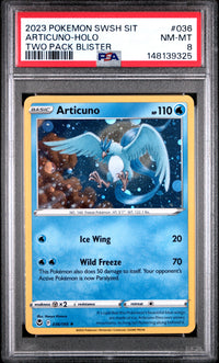 Articuno-Holo #036 2023 Pokemon Silver Tempest PSA 8