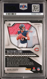 Caleb Williams #301 2024 Panini Prizm PSA 9 Disco Prizm