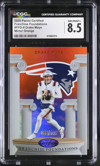 Drake Maye #FFO-9 2025 Certified CGC 8.5 Franchise Foundations