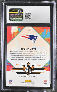 Drake Maye #3 CGC 10 Rookie Gridiron Kings