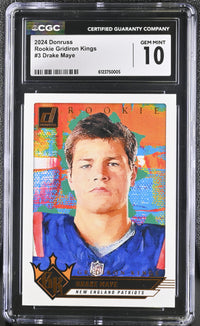 Drake Maye #3 CGC 10 Rookie Gridiron Kings